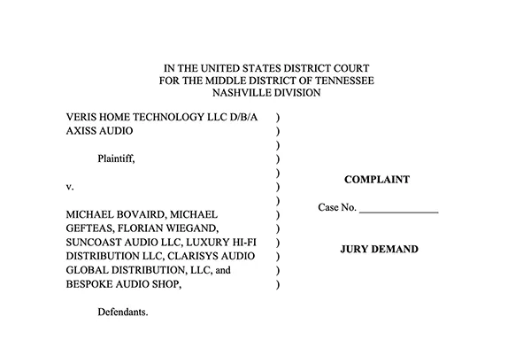 AXISS Audio Distribution Files Federal Lawsuit